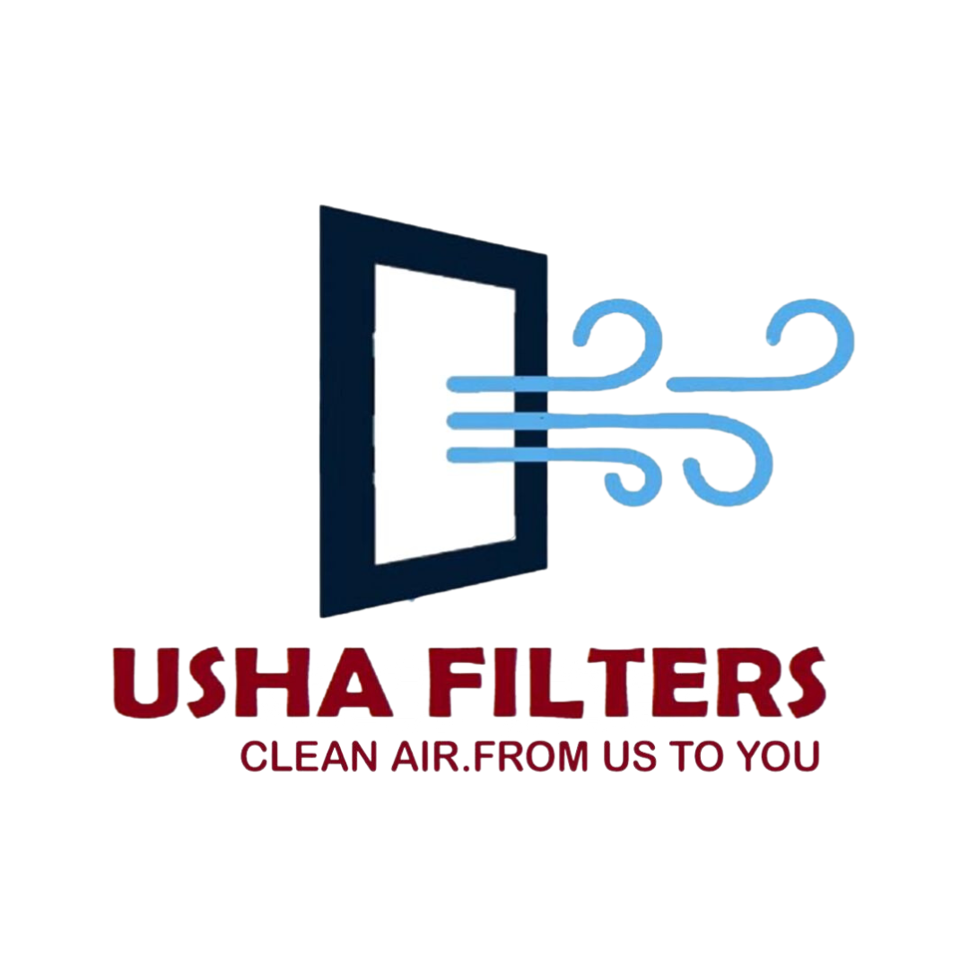 Usha filter White shadow logo